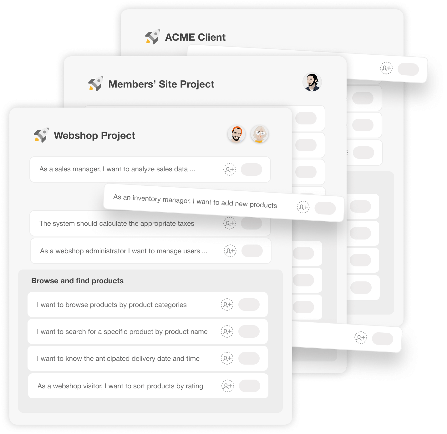 Manage multiple projects